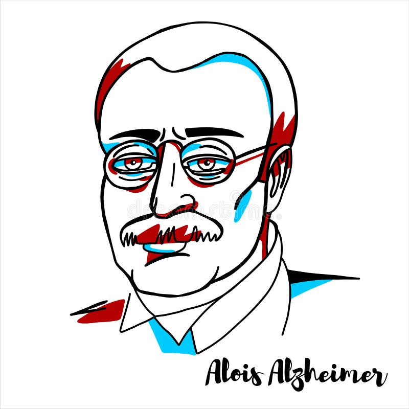 Alois Alzheimer Portrait editorial photo. Illustration of digital - 151553671