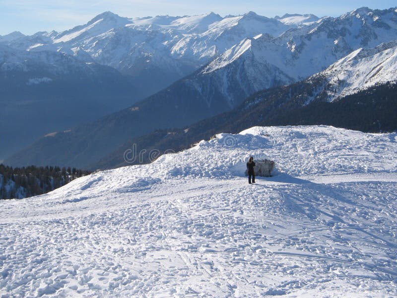 Alone among the mountains