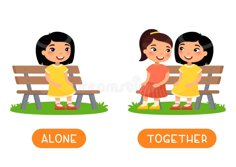 Opposite of Alone, What is opposite antonym word Alone - English