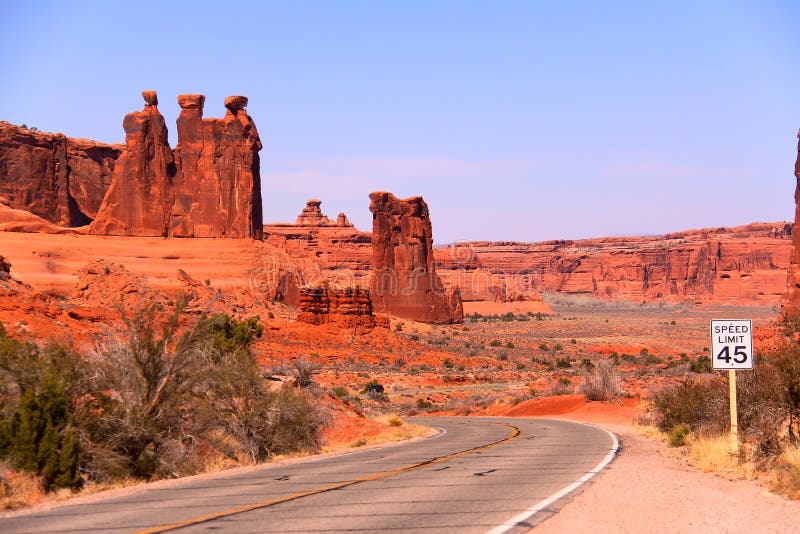 Along the Arches National Park