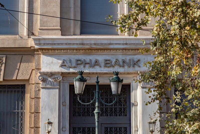 Alpha Bank Building editorial image. Image of street 268030590