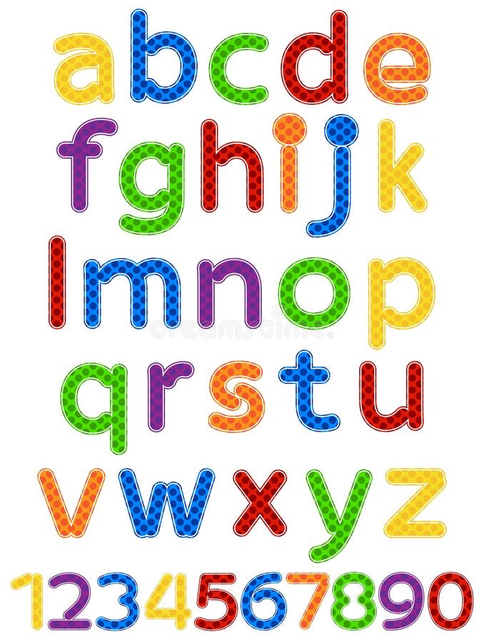 Alphabet royalty free illustration