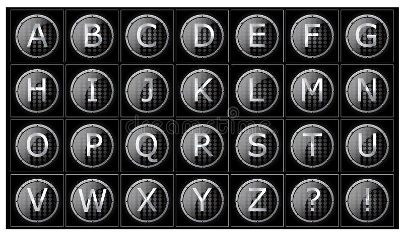 Alphabet royalty free illustration