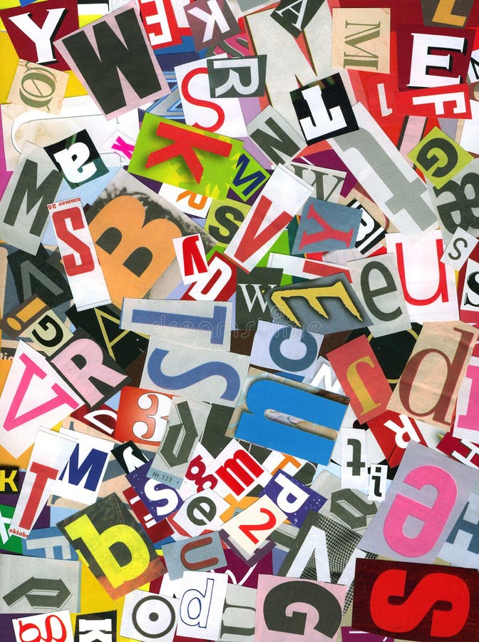 Alphabet chaos stock images