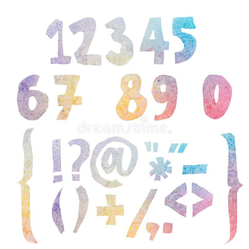 Alphabet d'aquarelle photos libres de droits Alphabet d'aquarelle photos libres de droits