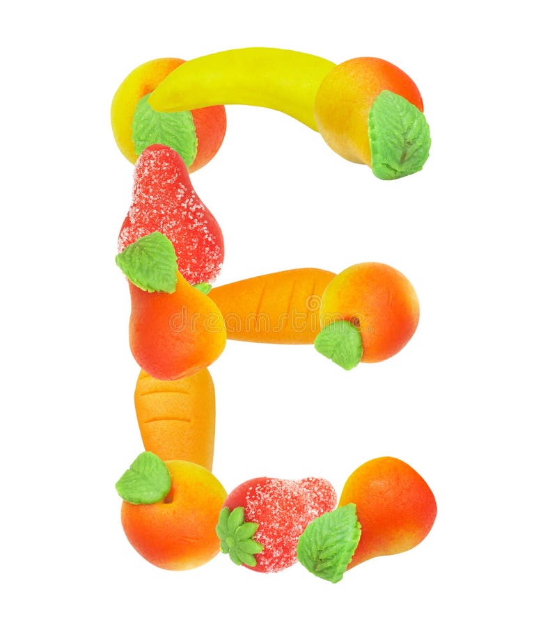 Fruit Qui Commence Par La Lettre E Alphabet De Fruit, La Lettre E Photo stock - Image du isolat, lame: 6182200