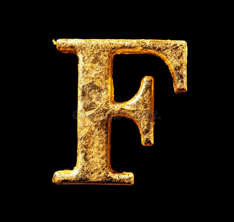 Alphabet et nombres dans la feuille d'or image stock Alphabet et nombres dans la feuille d'or image stock
