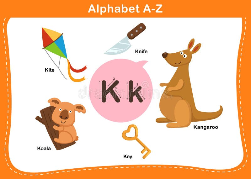 Alphabet Letter K vector stock vector. Illustration of alphabet - 186183986