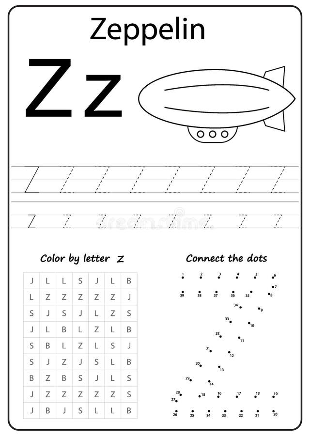 writing letter z worksheet writing a z alphabet exercises game for kids stock vector illustration of kids writing 125775263