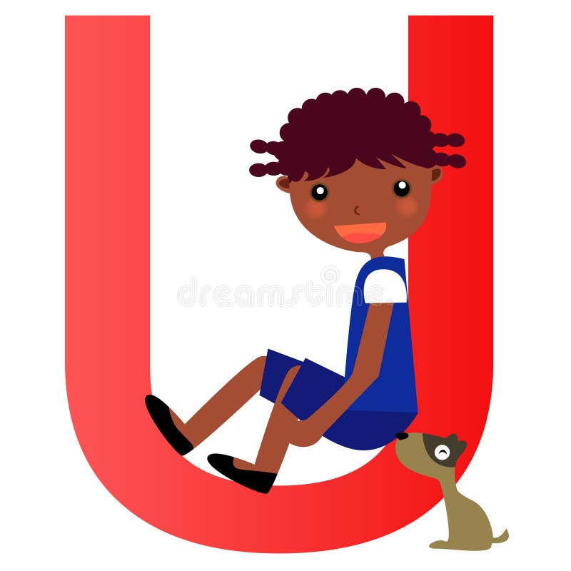 Alphabet letter Ugirl)