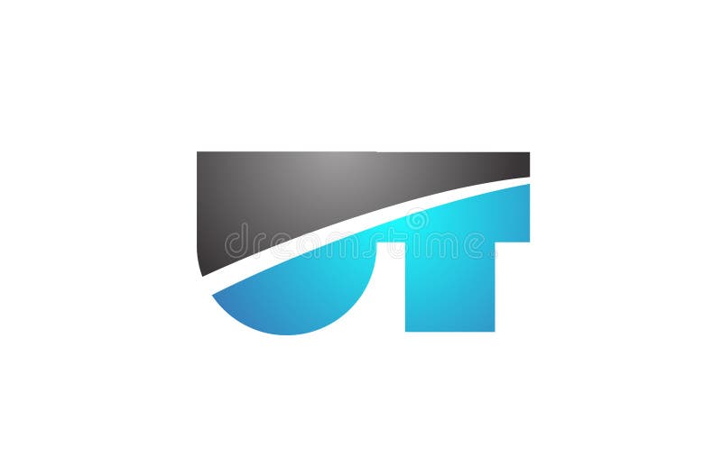 Alphabet Letter Ut U T Logo Company Icon Design Stock Illustration ...