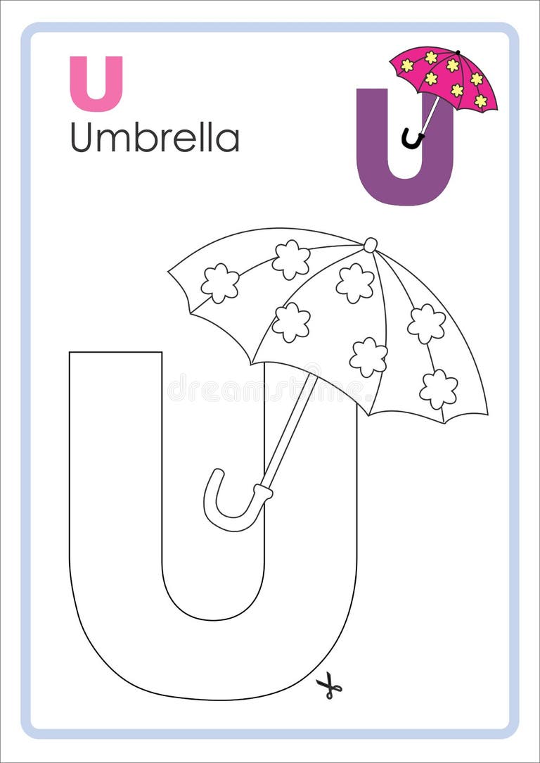 Umbrella Colouring Page Stock Illustrations – 165 Umbrella Colouring
