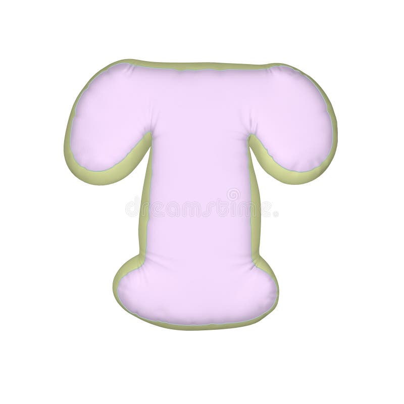 Alphabet pillow letter stock illustration. Illustration of alphabet