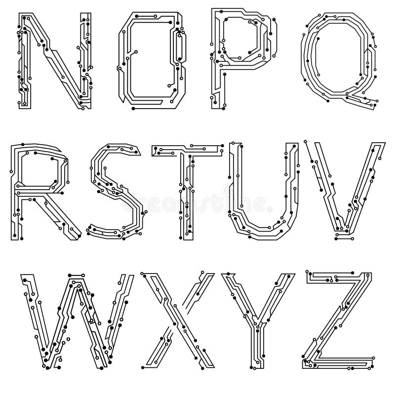 Alphabet of printed circuit boards