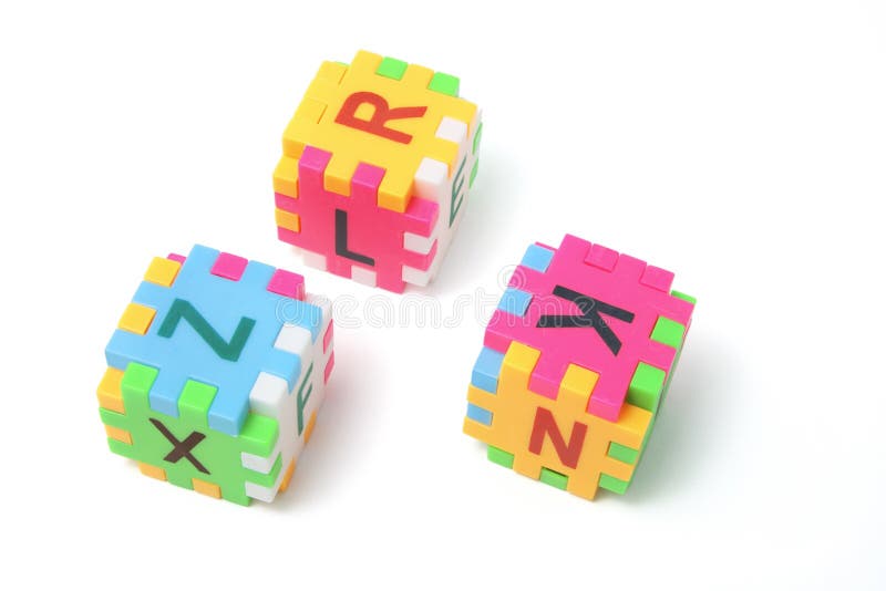 Alphabet Puzzle Cubes