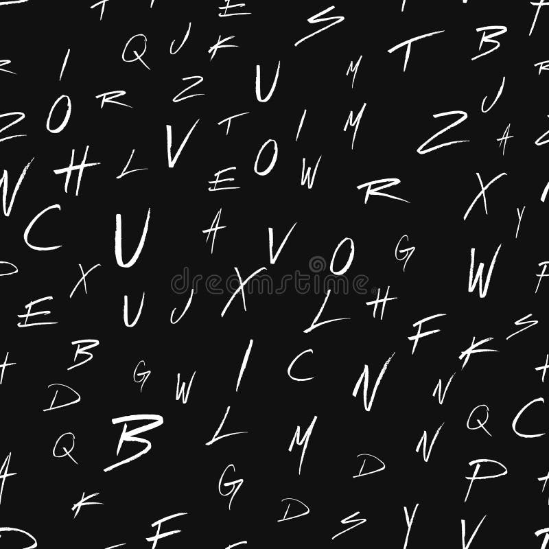 Alphabet seamless pattern stock vector. Illustration of template