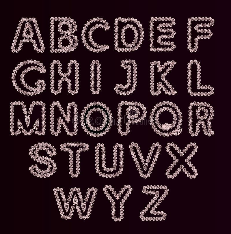 Alphabet Set. Vector Illustration of Curly Alphabet Letters. Stock ...