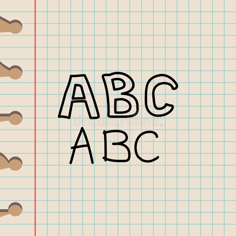 Alphabet sketch icon. Element of education icon for mobile concept and web apps. Outline alphabet sketch icon can be used for web vector illustration