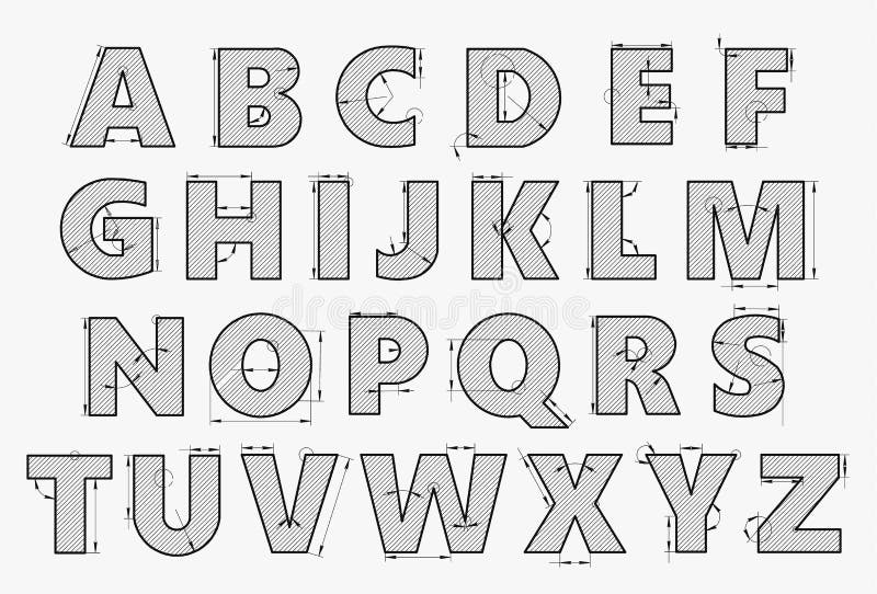 lettres en perspective