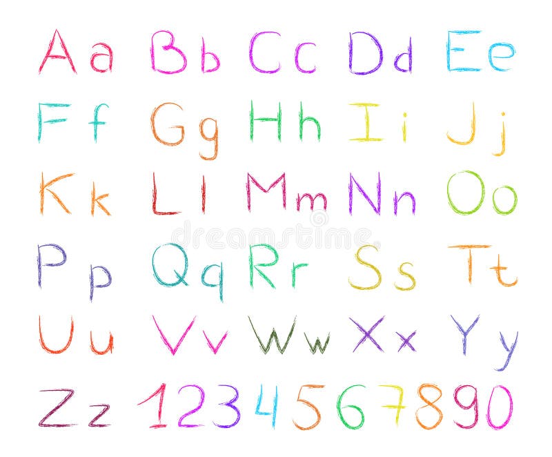 Alphabet vector stock illustration