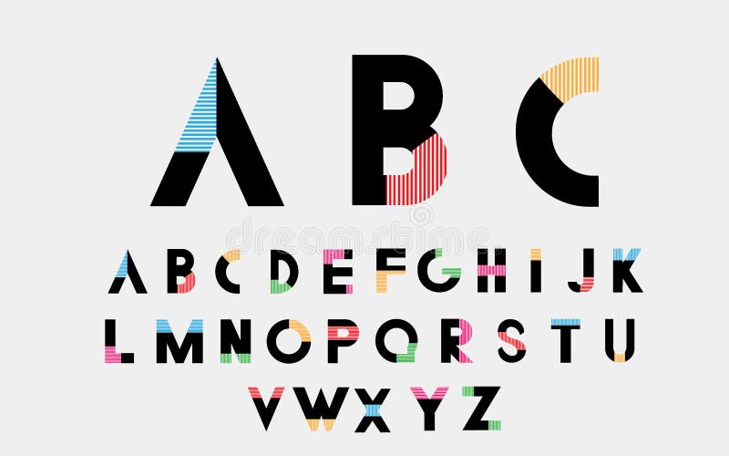 Alphabetic fonts and numbers