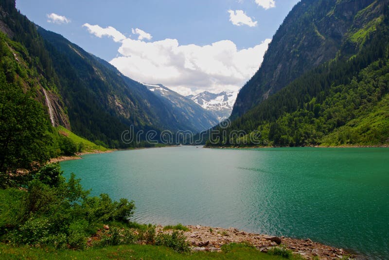 Alpine Glacial Lake