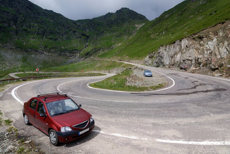 Alpine highway Transfagarasan in Romania