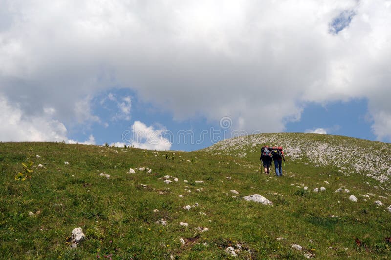 Alpine hikers