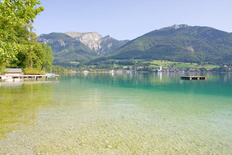 Alpine lake scenery