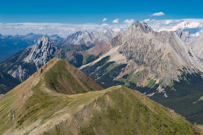 Alpine Ridge in the Rocky Mountains Alberta Canada Stock Image Image