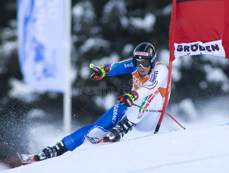 Alpine Skiing World Cup Val Gardena Downhill Training Editorial Stock