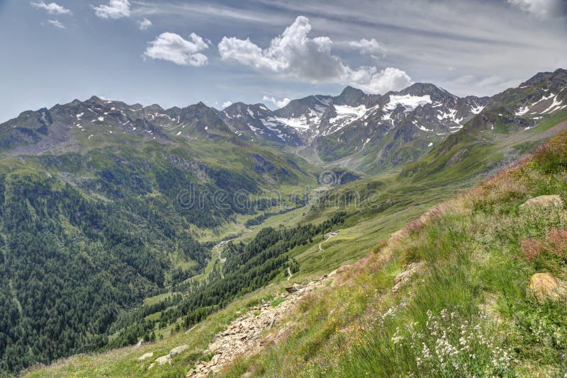 Alpine Valley royalty free stock photography Alpine Valley royalty free stock photography
