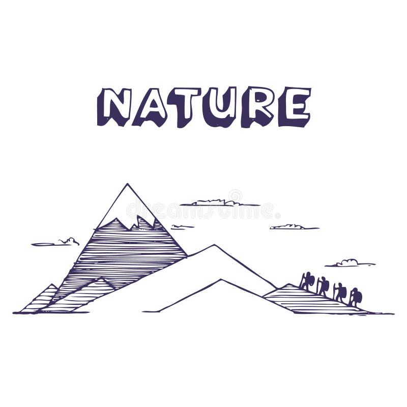 Montanhismo ilustração stock