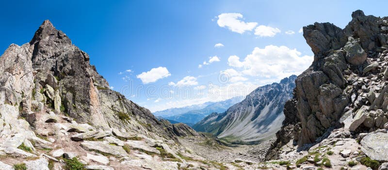 Alps, France (Fenetre d Arpette) - Panorama