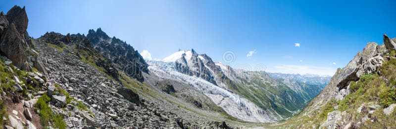 Alps, France (Fenetre d Arpette) - Panorama