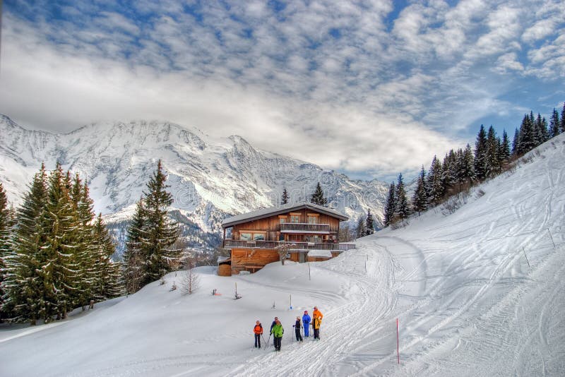 Alps winter landscape
