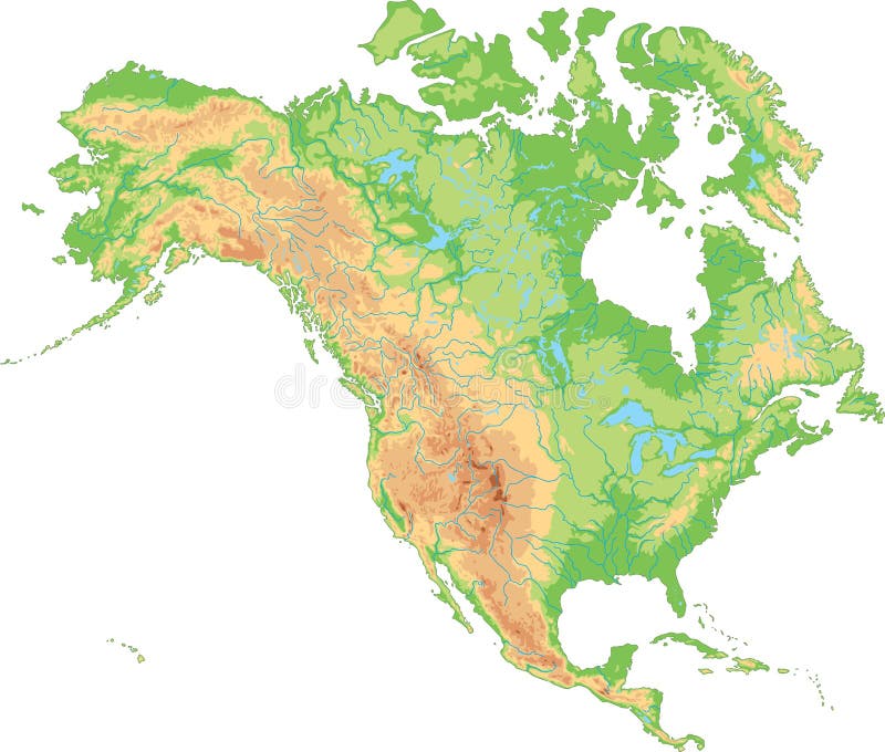 Cartina Muta America Del Nord