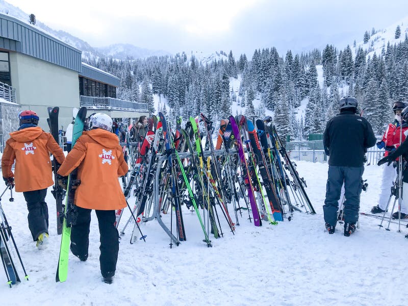 Instructors At Alta Ski Resort Editorial Stock Photo Image of orange