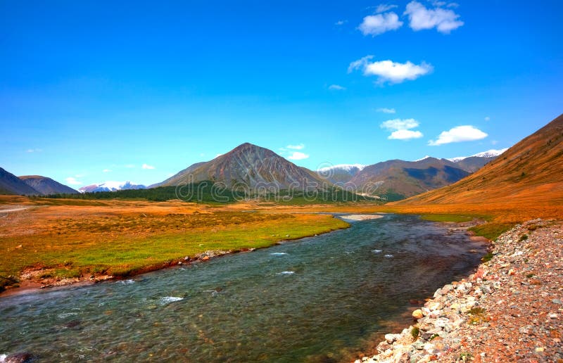 Altai mountains. Beautiful highland landscape stock image Altai mountains. Beautiful highland landscape stock image