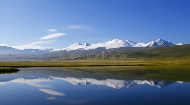 Altai Tavan Bogd five saints royalty free stock photography