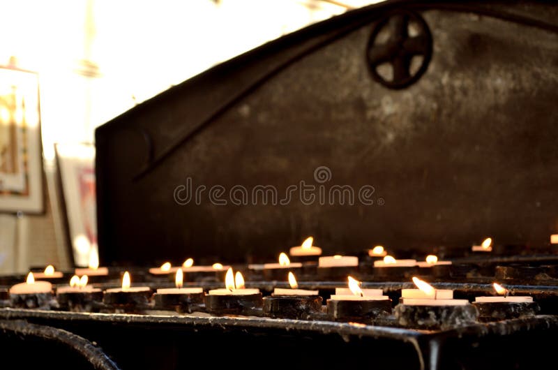 Altar Candles stock image. Image of england, church, religion 88242499