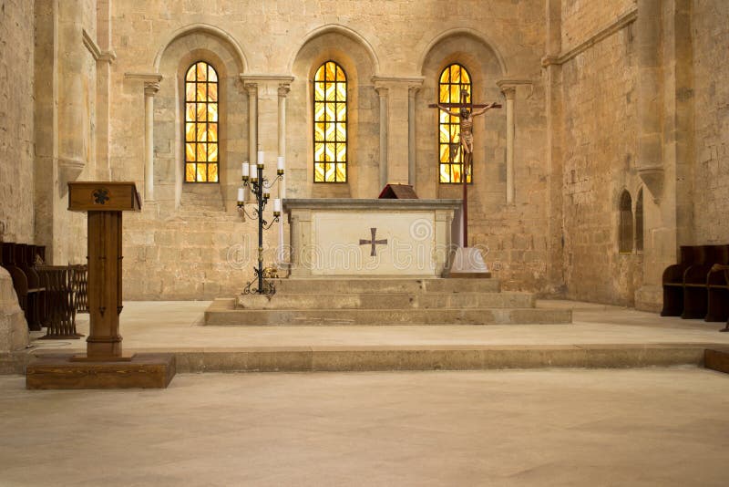 Altar in church royalty free stock photography Altar in church royalty free stock photography