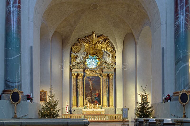 Altar de Hedvig Eleonora Church en Estocolmo imagen de archivo libre de regalías Altar de Hedvig Eleonora Church en Estocolmo imagen de archivo libre de regalías