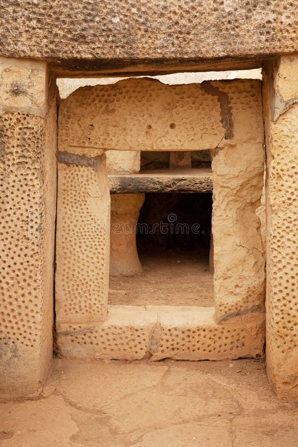 Altar in Mnajdra neolithic temples. Malta (Maltese islands). Built in 3600-2500 B.C. Altar in Mnajdra neolithic temples. Malta (Maltese islands). Built in 3600-2500 B.C.