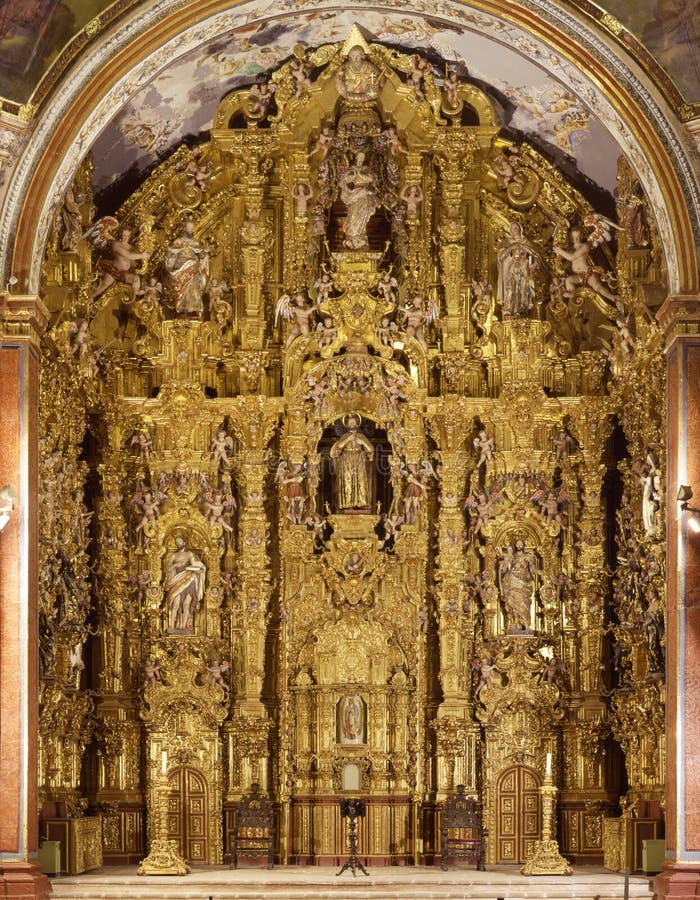 Altarpiece de Tepotzotlan fotos de archivo libres de regalías Altarpiece de Tepotzotlan fotos de archivo libres de regalías