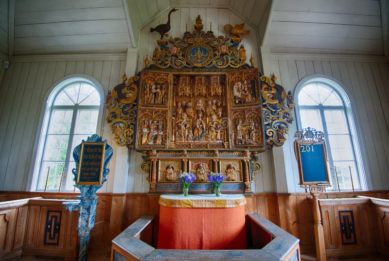 Altarpiece на часовне Amsberg стоковое изображение rf Altarpiece на часовне Amsberg стоковое изображение rf