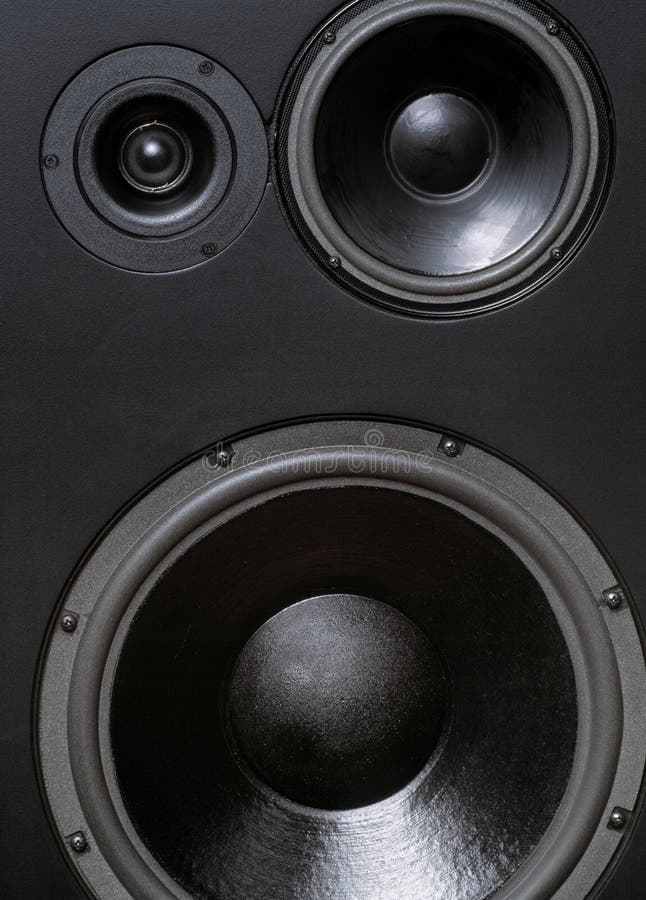 Altavoces Grandes Del Estudio Foto de archivo Imagen de tweeter, cono