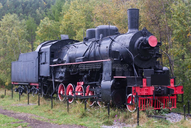 Alte Dampf-Lokomotive stockbild. Bild von kohle, schiene - 33429969