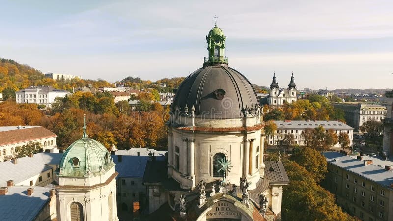 Alte dominikanische Kirchen-Stadt-Ansicht