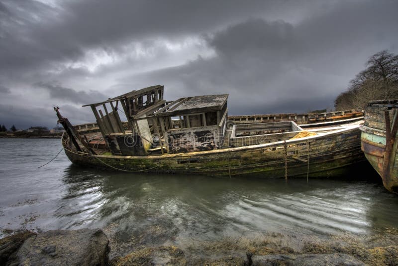 Alte Fischerboote stockfotos Alte Fischerboote stockfotos
